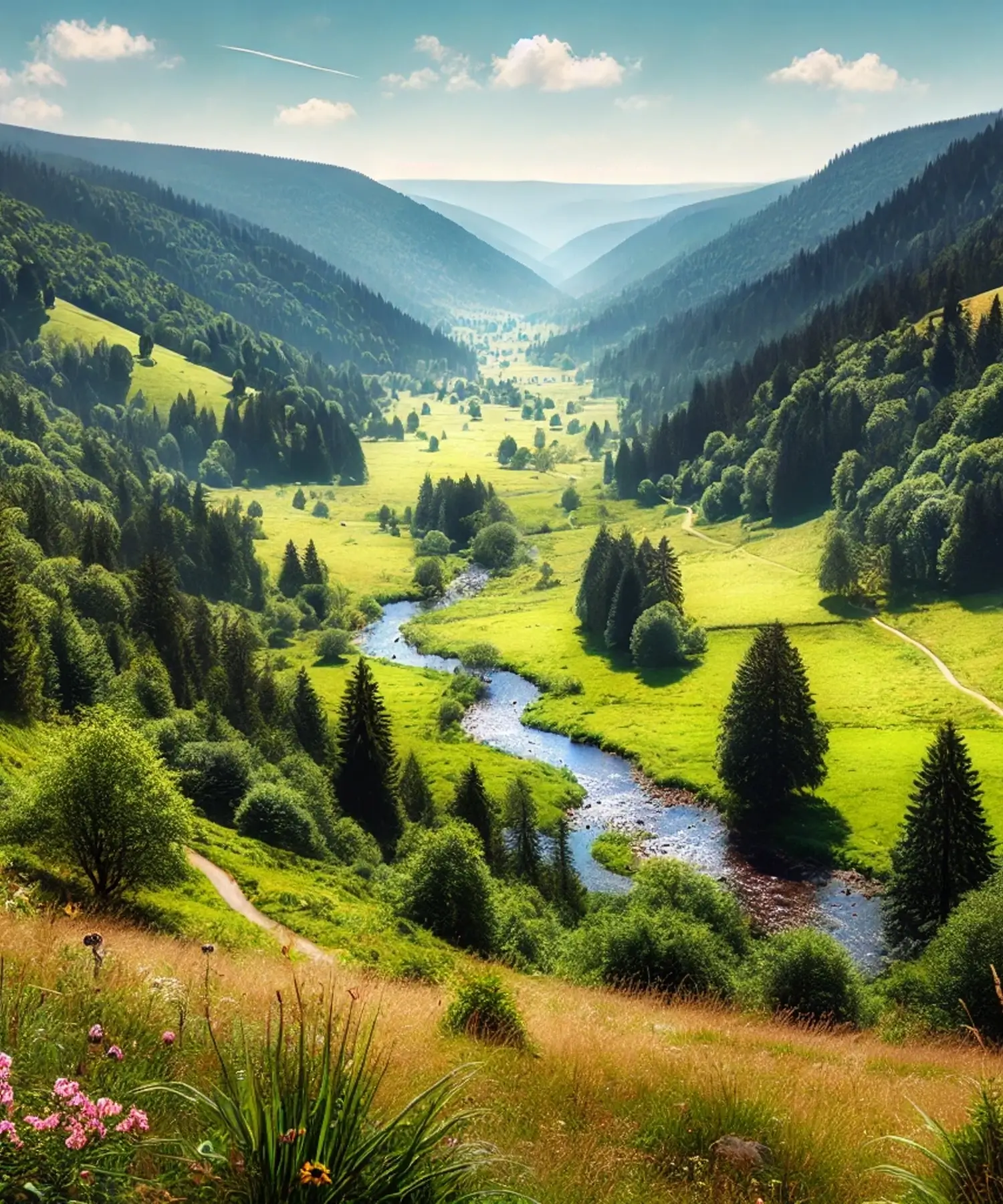 Paysage de la vallée de Munster